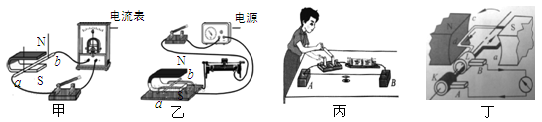 图甲装置是研究电磁感应现象 b.图乙装置是研究磁场对电流的作用 c.