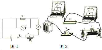 在研究伏安法测电阻的实验中