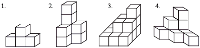 下列图形都是用棱长为1厘米的正方体拼成的,它们的体积各是多少?