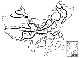 干湿地区分布图 d.日照时数分布图7 .