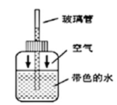 小明将自制的气压计(如图所示)从一楼拿到六楼,观察到