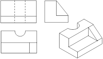 二维立体图:根据二维立体图可查看次卧室所有强弱电水平,垂直方向走线