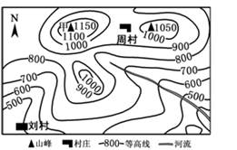 下图为"某地等高线地形图",回答问题.