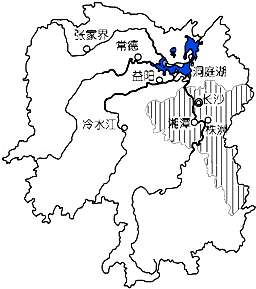 (3)湘江的流向是,注入湖.(4)关于湖南自然灾害的叙述,正确的是a.
