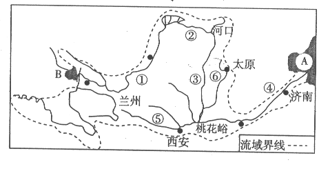 读"黄河,长江水系图"(图1),完成下列各题.