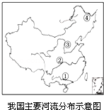 河流②汛期最长 c.河流③含沙量最大 d.河流④是内流河 难度系数:0.