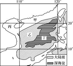 读南海海底地形示意图,回答下列问题.