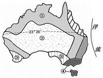 读"某大陆自然带分布图"(如图),完成下列问题.
