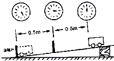 在测平均速度的实验中(如图,斜面应选择较小坡度,这样设计是为了实验