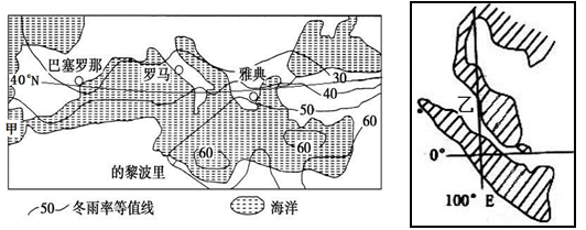 高中地理世界地理综合题练习题及答案-中学组