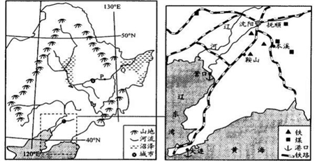 "东北平原地形图"和"辽中南地区简图.