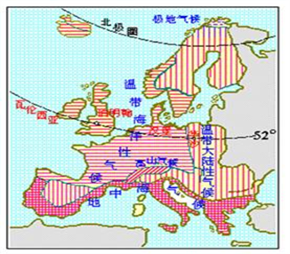 【推荐1】读欧洲西部气候类型图,回答问题.