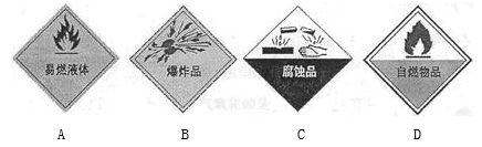 实验室盛装浓硫酸的试剂瓶上贴有的标识是