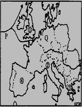 人教版七年级下册地理 课堂检测 8.2欧洲西部