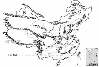 读"中国山脉分布图",完成下列各题.