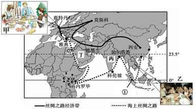 阅读"一带一路"示意图,完成下列问题.