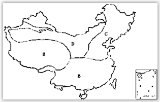 (2)沙尘暴的符号是_______.若从城市②运