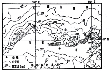 阴山山脉平均海拔不足2000米,属于中等高度的山体,是我国北方重要的