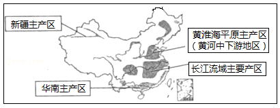 初中地理综合库 中国地理 中国的经济发展 农业 我国农业的地区分布