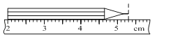 用图所示的刻度尺测量铅笔的长度,该刻度尺的分度值为