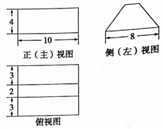 【推荐1】已知一个空间几何体的三视图及其尺寸如图所示,则该几何体的