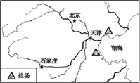 天津位于环渤海中心部位,是我国大型的海盐生产基地之一,盐化工业是