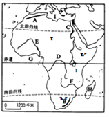 读"非洲地形,河流图",完成下列各题.