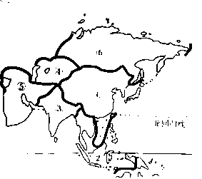 下图是亚洲三大文明发祥地示意图根据所学的有关地理知识完成表格中的