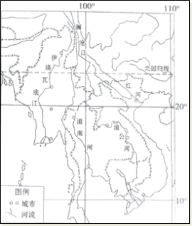 湄公河是东南亚最长的河流.读"湄公河不同河段风光",完成下面小题.