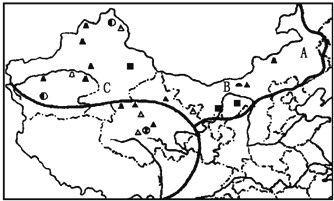 【推荐1】读我国西北,青藏地区图,回答