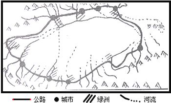 塔里木盆地的城镇主要分布在( )