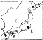 读日本地图(如图)回答下列问题.