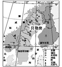 读"挪威,瑞典和芬兰河流及矿产分布示意图(下图,完成下列各题.