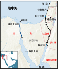 以色列过红海线路地图以色列 海湾 铁路以色列位置图地中海和红海的