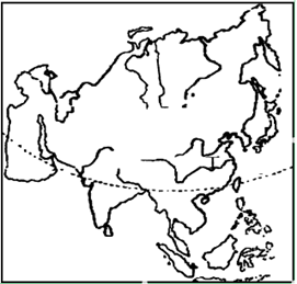 【推荐1】读亚洲地形图,回答相关问题