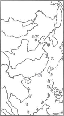 读图中国四大渔场分布图,完成小题.图片