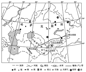 土地荒漠化 d.气候变暖25 . 哈萨克斯坦石油最丰富的地区在(  ) a.