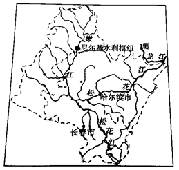 试卷详情 下图为松花江流域水系示意图,读图回答下面小题.