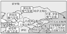 读中亚(哈萨克斯坦,土库曼斯坦和乌兹别克斯坦)出口天然气管道和沿线