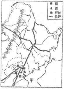 读东北地区略图,完成下列各题.