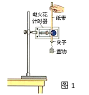 某学习小组利用自由落下的重锤和电火花计时器验证机械能守恒,实验