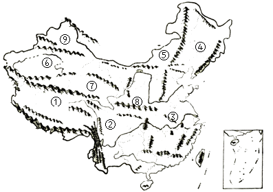【推荐1】读《中国山脉图》,回答有关问题