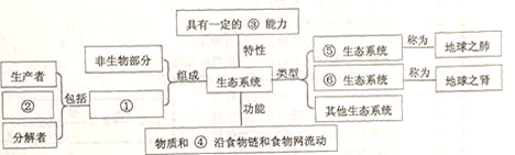 【推荐1】如图是某同学整理的生态系统概念图.请加以补充完善.