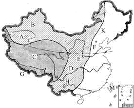 读"中国地形分布空白图",完成下列问题.