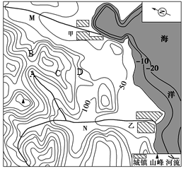 高中地理综合库 自然地理 地球和地图 地图 等高线地形图 等深线及其