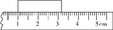 如图所示,小明用一端磨损的刻度尺测量橡皮的长度,长度为