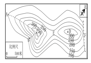 读某区域等高线地形图,完成下列问题.