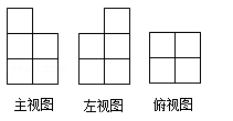 如图是小正方体组成的几何体的三视图,则该几何体共有________个小