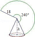【推荐3】设圆锥的侧面展开图是一个半径为18cm,圆心角为240°的扇形