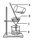 ③如图为过滤装置,说出仪器a的作用 .